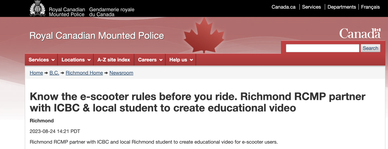 Escooter Rules Garden City Elementary School